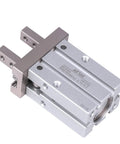 Pneumatic Gripper Claw Parallel Style With Guide Track Ball Bearing And Mini Finger Air Cylinder Double Acting 20mm Bore