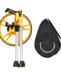 Rock Solid Mechanical Measuring Wheel, Aluminum Alloy Distance Tracker With Telescopic Handle, includes carrying bag and 318mm wheel.