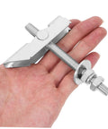 Hand holding Beefy Heavy Duty Metal Toggle Bolt and Drywall Anchor Kit M8x72x100mm, showing wing nut fastening for wall mounting.