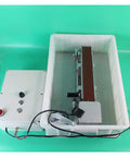 Badass 600W Brushless Water Cooling Belt Sander And Polisher Steel Frame Power Tool showing motor, water tank, and sanding belt setup.