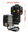 All In One Go Kart Build Kit With Four Wheel Drive 40 Inch Rear Axle 48V 1000W Motor close-up showing dimensions