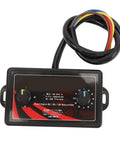 Install Some Serious Swagger On Your Ride With This Badass Professional Electric Car Horn Controller Packed With 25 Rad Sound Effects And Easy Volume Adjustments For 12V To 24V Vehicles. Black electric car horn controller with volume adjuster and wires.