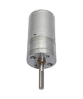 Rock Solid Dc Geared Motor Handling Heavy Lifting With Ease While Delivering Steady Torque, metal body with a 4mm shaft.