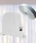 Heavy Duty Screw On Belt Winder For Roller Shutters With No Sweat Quick Install Setup, white design with cord wrap.