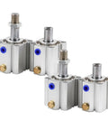 Heavy Duty Single Acting Pneumatic Cylinder With Spring Return Push Out Design Bore Fifty Millimeter Stroke Eighty Millimeter on display.