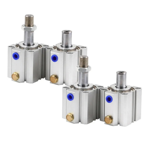 Heavy Duty Single Acting Pneumatic Cylinder With Spring Return Push Out Design Bore Fifty Millimeter Stroke Eighty Millimeter on display.