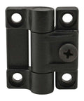 10 Series Compatible 4 Hole Plastic Adjustable Tension Panel Hinge Set 14 Pack With Clear Polycarbonate Pin Durable Black Acetal Body