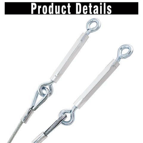 Upgraded Toy Hauler Patio Cable Kit For Quick Door Closure No Disassembly Required Conversion Kit For Toy Hauler Patio Doors 109 Inch Length Durable Brackets And Multipurpose Components For Outdoor Use