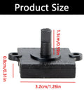Durable Black Rotary Switch With Four Position And Three Speed Control For Heaters And Blower Fans product size dimensions visible