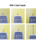 Top Shelf Digital Force Gauge 1000N Push Pull Meter With LCD Screen showing 5 test heads for tension and compression measurements.