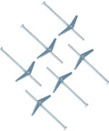 1/8 Inch Toggle Bolts For Drywall Kit With 60 Metal Anchors And Screws, Butterfly Toggle Anchors For Ceiling And Hollow Walls