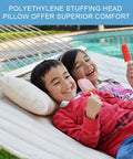 Two Person Double Quilted Fabric Hammock With Spreader Bar And Detachable Pillow For Outdoor Patio Backyard Poolside 450 Lb