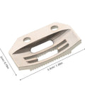 Universal Alloy Needle Plate Model 1-2 For Sewing Machines, Heavy Duty Workhorse Textile And Garment Spare Part With High Traction Feeding And Noise Reduction, Built For Mass Production And Rain Gear Manufacturing. alloy needle plate 3.3cm x 2cm