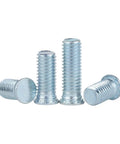 Badass Self Clinching Studs And Pressure Rivet Screws Built From Premium Carbon Steel With Zinc Plating For Durable Flush Head Hardcore Fastening Gear And Workshop Hardware, showing flat head cylinder screws.