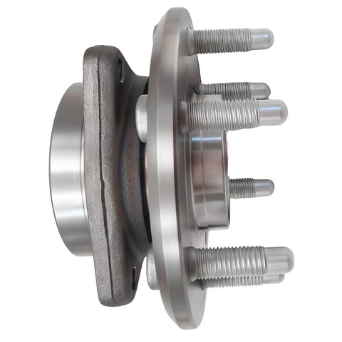 Solid As A Rock Wheel Bearing Hub Assembly Kit 513277 side view showing reinforced steel and six lug pattern for GMC Acadia and Chevy models.