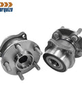 Heavy Duty Rear Wheel Bearing Hub Assembly 5 Lug 2 Pack Precision Replacement for 2008 2020 Subaru models, showing two hubs.