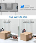 Mini Clip On Bluetooth Barcode Scanner 1D 2D QR PDF417 Data Matrix Wireless Reader for iOS Android hands-free usage demonstration