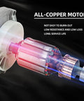 Close-up of all-copper motor used in Powerful 2100W Portable Concrete Mixer With Six Speed Settings for durability and efficiency