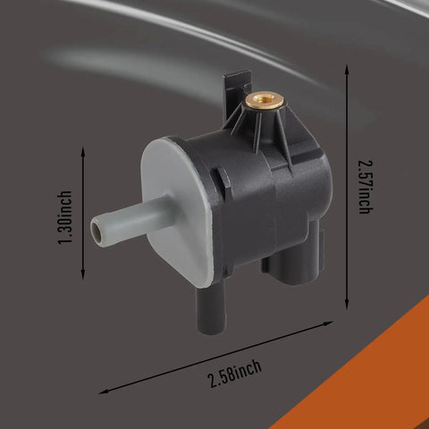 Vapor Canister Purge Valve Vacuum Solenoid Switch For Toyota And Scion, Replaces 90910-12276 136200-7010 90910-TC001, dimensions visible