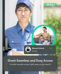 Keyless Entry Keypad Smart Door Lock With Handle And Knob Five Ways To Unlock Digital Deadbolt in use with app control