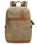 Front view of a Camera Gear Backpack Waterproof Retro Batik Canvas DSLR Shoulder Bag For Travel Outdoor Unisex Men Women