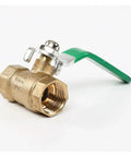 No Sweat 1/2 Inch Brass Ball Valve Male To Female Quick Turn Swivel Handle Drip Free Shut Off Pipe Fitting Heavy Duty flow control detail.