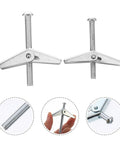 Heavy Duty Drywall Toggle Bolts Kit with Wing Nuts M5 M6 Iron Expansion Screws, shown with close-up details, 20 Pack