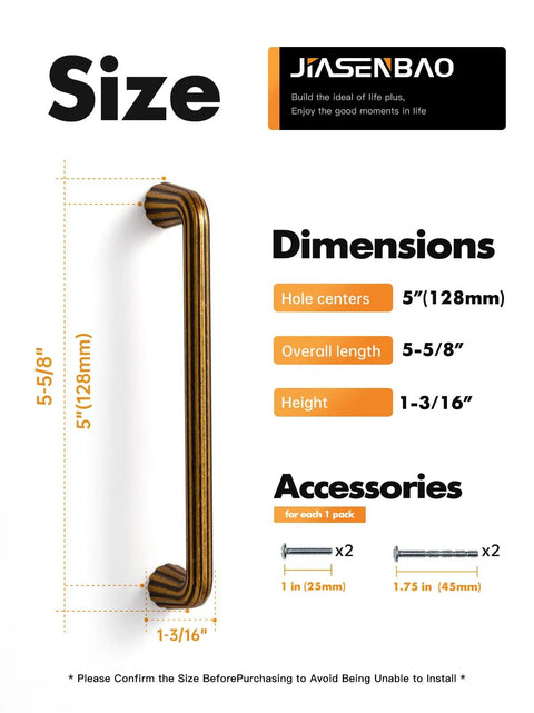 10 Pack Vintage Antique Brass Cabinet Pulls With An Exact 5 Inch Hole Center Solid Zinc Alloy Drawer Handles Dang Sturdy Finish For All Household Fixtures size and dimensions diagram