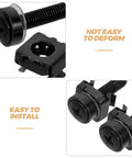 Rock Solid M5x25 Black Rack Mount Screws With Floating Cage Nuts For Standard 19 Inch Server Racks close-up view demonstrating easy installation.