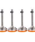Level Your Space Effortlessly With These Badass Thickened Carbon Steel Adjustable Levelers Four Pack, each with a D60mm base.