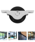 Premium Heavy Duty 40mm Nylon Sliding Door Roller Pulley With Steel Double Bearings for smooth cabinet track glide, top view.