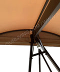 View of Replacement Canopy Top For Model GSS00132D Cunningham 3 Seater Patio Swing Top Only Custom Fit Outdoor Swing Cover