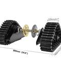 Rear Axle Track Assembly Kit 880mm 35 Inch for Go Karts Buggy Quad UTV ATV Snow Sand Beach Snowmobile DIY Builds Heavy Duty Track System Complete Assembly