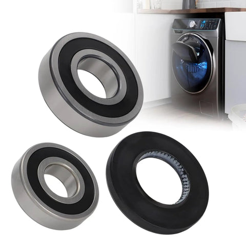 Drop In The Heavy Duty Replacement Washer Bearing Kit For Samsung Front Load Machines Dc6200156a 6601002632 includes three durable bearings.