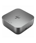 Beast Mode Thunderbolt 4 Docking Station With 280 Watt PD Fast Charging, sleek silver design, showcasing USB ports and power button.