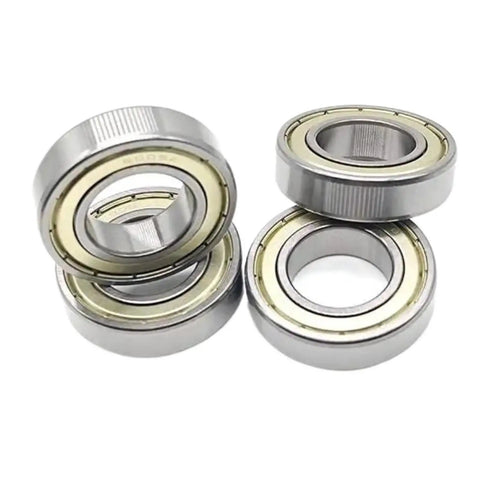 Heavy Duty Deep Groove Chrome Steel Ball Bearing With Double Sealed Housing, five smooth bearings for industrial use.