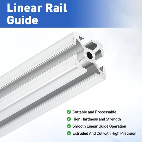 Straight Up Pro Grade Four Pack 1010 Aluminum Extrusion Profile Bars 1 X 1 Inch Square Stock 18 Inches Long 6063 T6 Alloy linear rail guide in sleek silver finish.