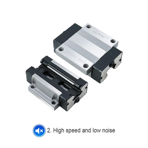 4Pk Workhorse Linear Guide Sliders For Hgr15 Rail Flange Bearing Blocks, anodized aluminum alloy carriages, precision design.