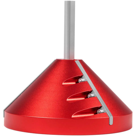 Built Tough 2 In 1 Pipe Deburring Reamer Tool For Pvc Cpvc Abs And Pe Tubing Drill with red metallic finish for quick burr scraping.