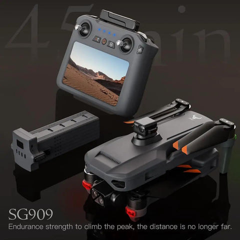 4K Camera Drone With 3 Axis Gimbal Stabilization Six Km Transmission Foldable Quadcopter Dope Pro Grade Performance remote