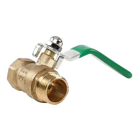 Heavy Duty Half Inch Brass Ball Valve Male To Female Pipe Fitting With Smooth Flip Lever Handle Built Tough Water Shutoff Valve For Copper Plumbing Quick Swap