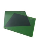 Top Shelf 12 X 12 X 0.2 Inch Laser Safety Window Panel Built Tough For Heavy Duty Fiber Lasers, green optical glass.