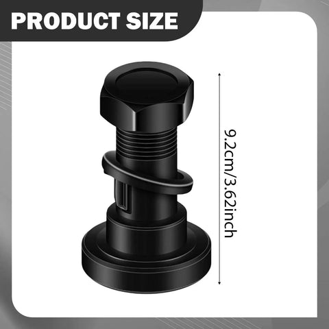 Rotary Cutter Bolt Kit With Washers And Lock Nuts For Mower Replacement, showing bolt size 9.2cm