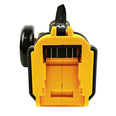 Kickass 3 Inch Mini Angle Grinder Battery Powered Cutting And Polishing Machine Heavy Duty Electric Power Tool top view battery slot