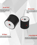 Premium Heavy Duty M12 Rubber Vibration Isolator Mounts Set Of Two showing detailed features and materials for shock absorption.