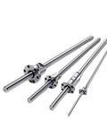 Precision Machined Ballscrew Featuring Rock Solid Bk Bf Ball Nut Housing For Heavy Duty Cnc Assembly And Smooth Linear Motion Built From Heat Treated Steel.