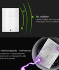 Wired Dual PIR Motion Sensor With 12V High Decibel Infrared Alarm, showcasing anti-electromagnetic features and low radiation.