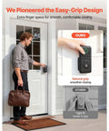 Matte Black Keyless Entry Door Lock With Auto Lock Keypad And Smooth Grip Design For Zero Fumbling Access And A Sleek Look That Puts You In Control So You Can Lock It Up Real Tight Every Single Time with easy-grip design.