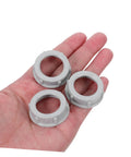 Plastic Electrical Insulating Bushing 4 Inch Heat Resistant Weatherproof 100 Pcs Outdoor Control Panel Bushing Install Versatile For Control Panels Machinery Wiring Enclosures, 3/4 inch gray plastic ring