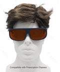 Professional Laser Safety Glasses Featuring Straight Fire OD 4 Plus Coverage From 190 To 1100 Nm Wavelengths model worn on a mannequin.
